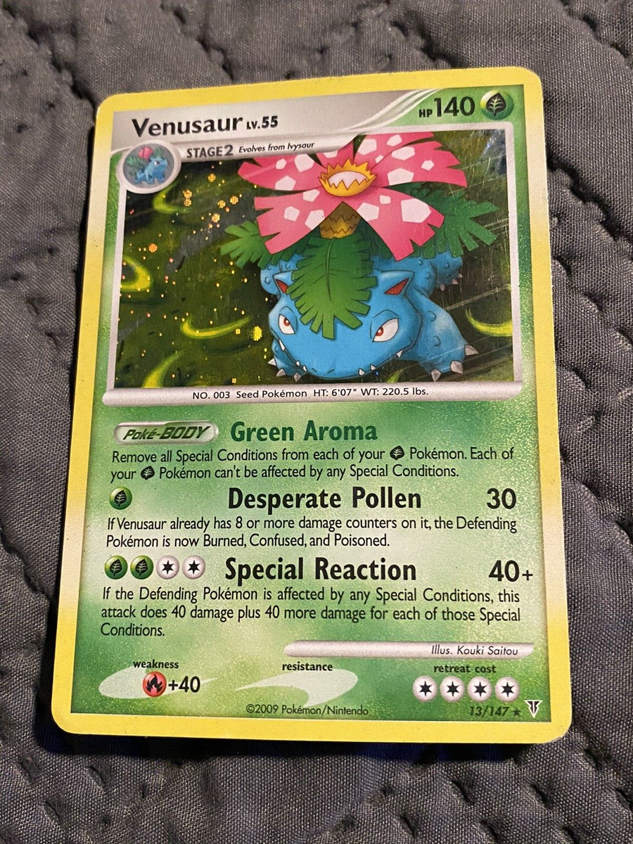 2009 Pokemon Venusaur 13/147 Supreme Victors Holo Rare Swirl | eBay