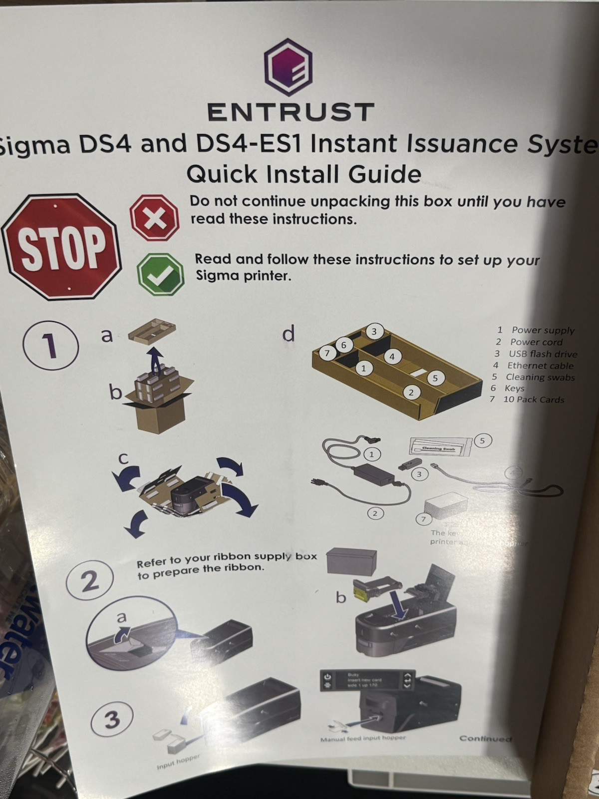 Entrust Sigma DS4 Financial Card Instant Issuance Printer