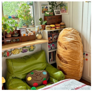 Bread Baguette Pillow Pillow Pillow Long Headboard Sofa Cushion Pillow Removable