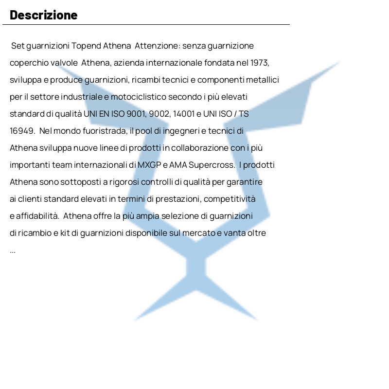 Garnitures Hauts Tête P400270620037 For KTM 530 Xc-W 2009-2011