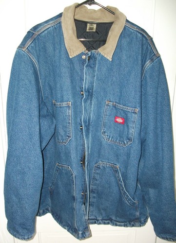 Dickies Denim Quilted Lined Work Coat 