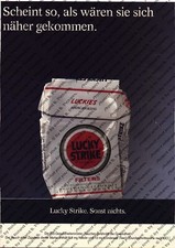 Lucky Strike Werbung Anzeige Reklame