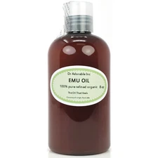 AUSTRALIAN EMU OIL 100%PURE EMU OIL FRESH BY DR.ADORABLE 8 OZ FREE SHIPPING