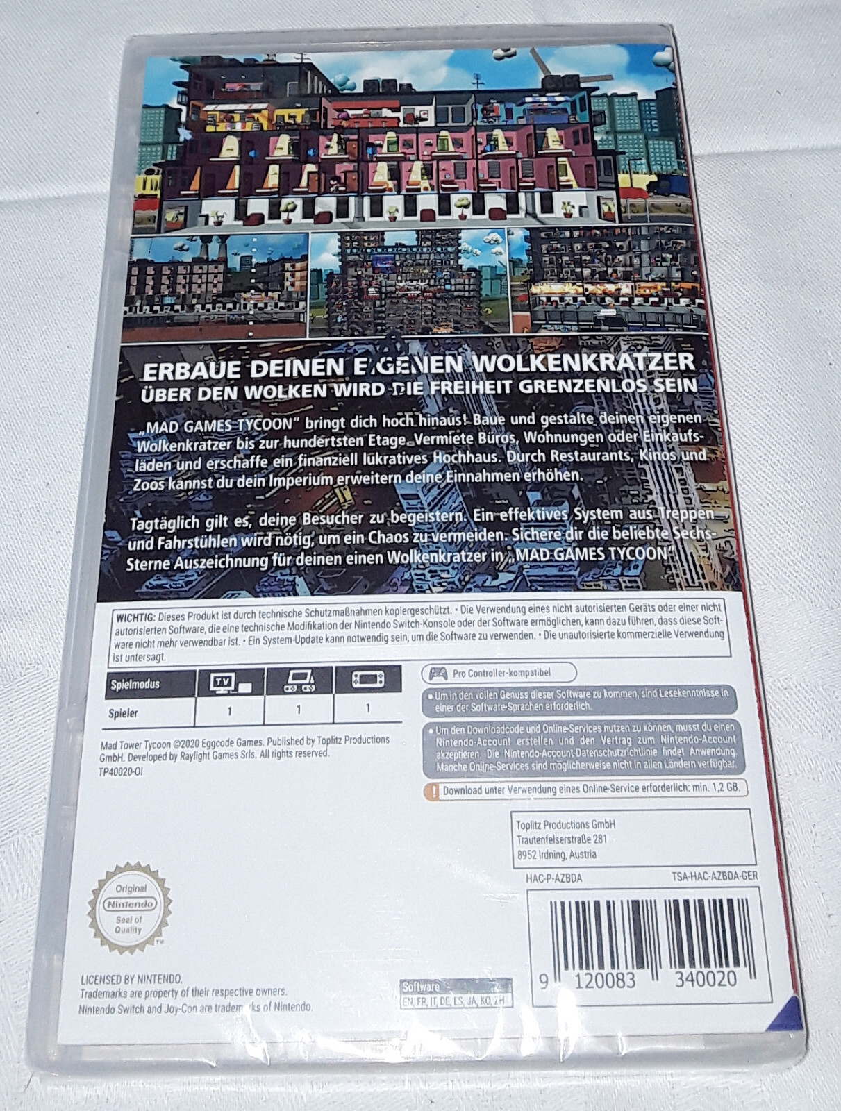 Thumbnail - Mad Tower Tycoon - Code In A Box - Nintendo Switch - Neu & Ovp