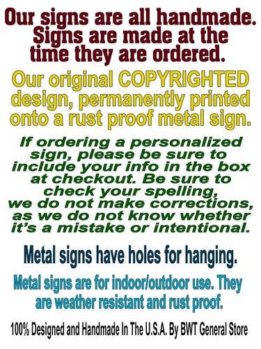 Personalized Home Is Where We Park It Fifth Wheel Camper RV 9"x12" Metal Sign - Picture 8 of 9