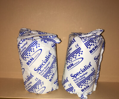 Two BSN Medical SPECIALIST 6In Plaster Bandage Fast Setting .