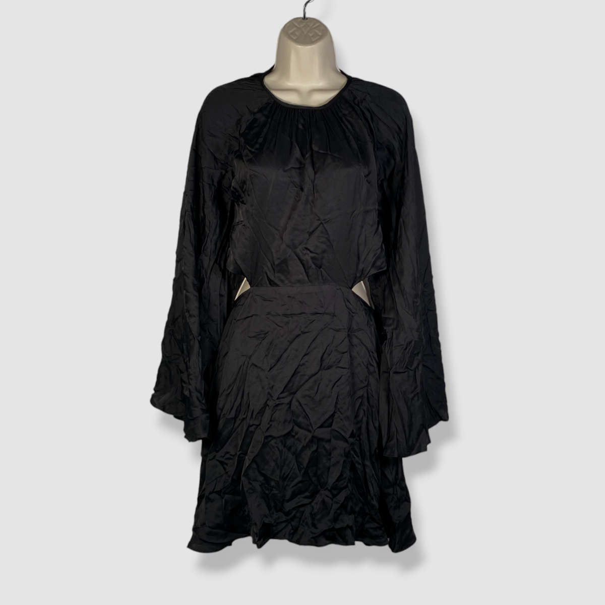 $290 Lace The Label Women's Black Cutout Open-Back A-Line Dress Size S