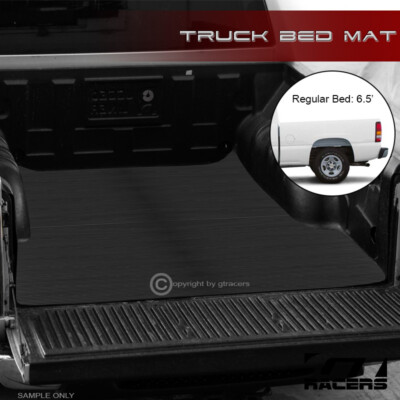 For 1999-2007 Silverado/Sierra 6.5 Ft Rubber Truck Bed Floor Mat Carpet Liner V2