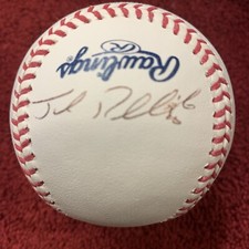 Josh Reddick Signed OML Baseball- MLB Gold Glove World Series Autograph Astros