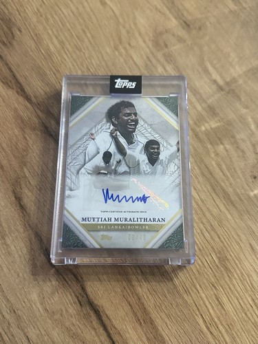 Carte De Cricket Topps Legend - Malinga/Muralitharan Double Auto Rouge, édition 2025