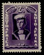 SOUTH AFRICA GVI SG95, 2d violet, M MINT.