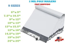 Poly Mailers Shipping Bag 5x7 6x9 9x12 10x13 7.5x10.5 12x15.5 14.5x19 19x24