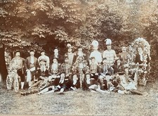 Antique Bicycle Royal Albert Cycling Club Photograph 1907 Weird Odd Fancy Dress