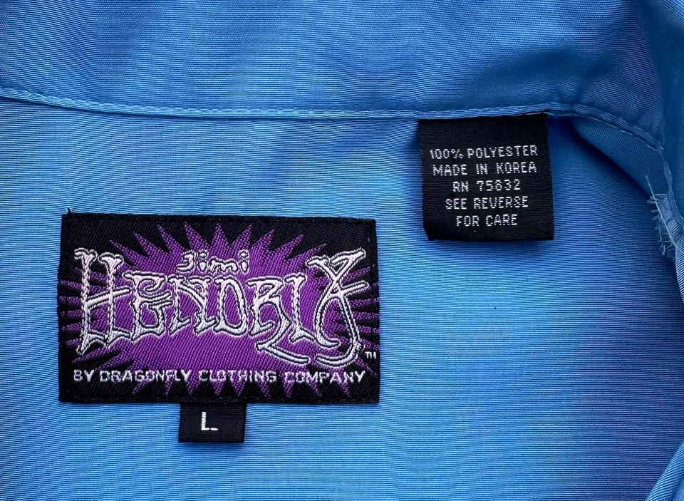 Dragonfly Jimi Hendrix South Saturn Delta Men's All Over Print Shirt Size L. - Image 4 of 4