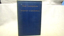 Winston S. Churchill. Great Contemporaries. First printing, 1937 original cloth