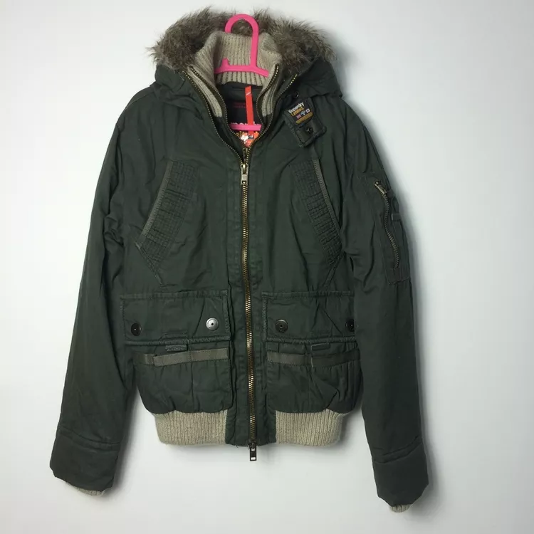 Genuine Superdry British Design Patrol Men Short Hooded Coat