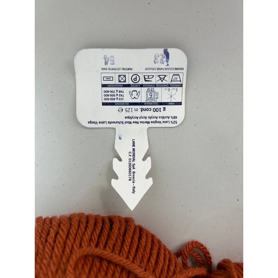 Mondial Merino Plus Wool Blend Brown Yarn 100g Italy AT669 Lot of 6+ - Image 3 of 4