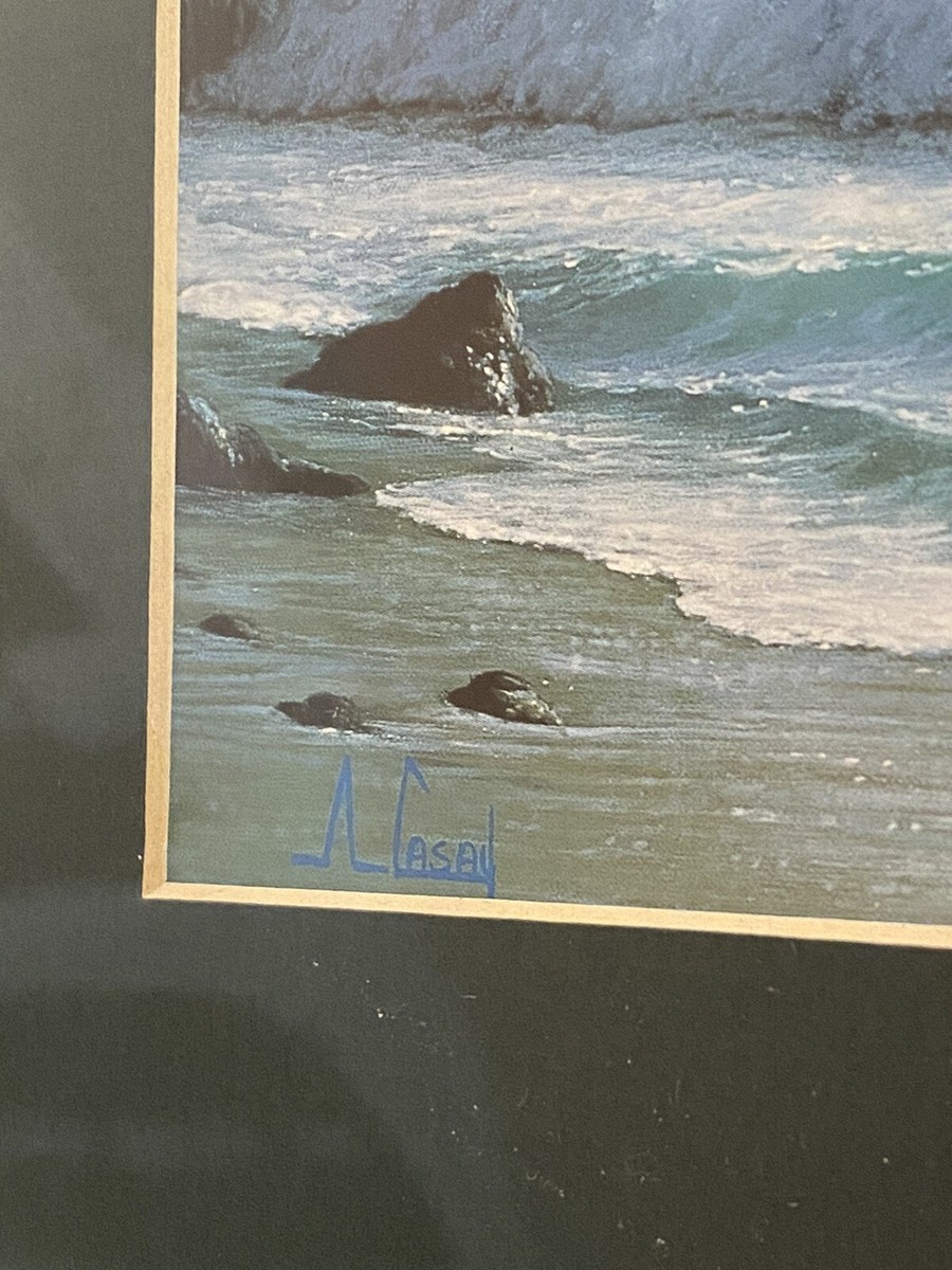 Vintage - Anthony Casay Framed Print - Ocean Shoreline | eBay