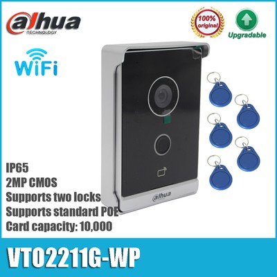 Dahua VTO2211G-WP 2MP Door Station Doorbell IP Video Intercom PoE WiFi w/ Cover