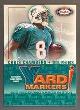Chris Chambers 2002 Fleer Box Score Yard Makers Jersey