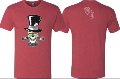 Men s Women s Madd Hatter Red Shirt Size Medium