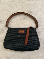 Parker Thatch Bella Clutch Leather Quilted Bag Hunter Green