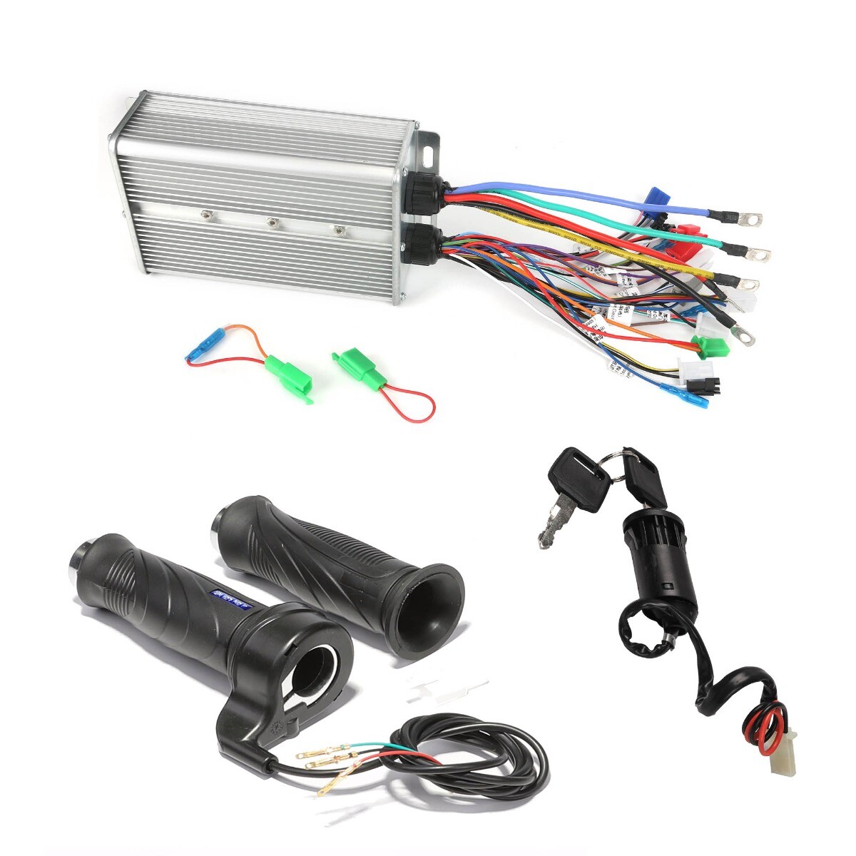 Contrôleur Moteur BLDC 48V-72V 2000W Pour Vélo/Scooter Électrique - 18 Tubes, Alliage Aluminium