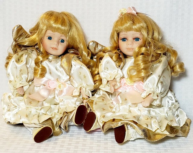 J.Misa Collection Jmisa 8" Pair of Lovely Angels Love Porcelain dancing Dolls eBay