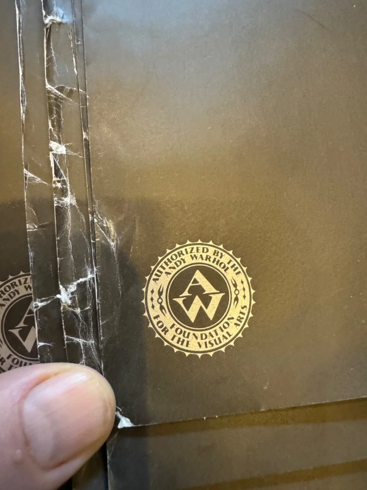 Andy Warhol Estate Vintage 1989 1st Edition Poster Dracula "The Kiss" - Image 3 of 4