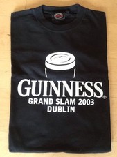 GUINNESS Men’s T Shirt GRAND SLAM DUBLIN 2003 Black Official Merchandise L NEW