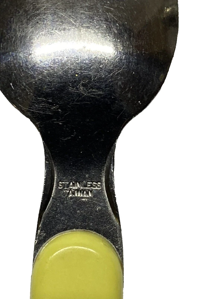 Ложка детская динозавр Barney нержавеющая сталь 1992 длина 5,5 дюйма - Изображение 4 из 4