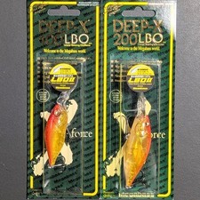 Megabass Deep-X 100 LBO & 200 LBO GP Crack Spawn Lures Set, Used