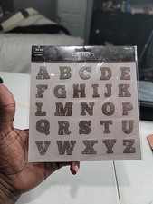 Chunky Alphabet Rhinestone Iron-On Applique ST2