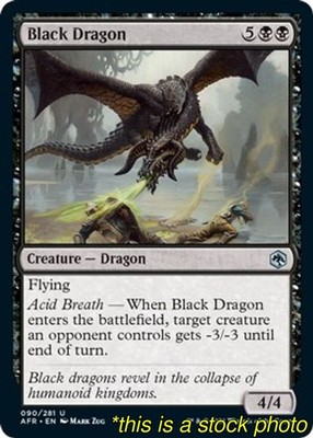 Black Dragon Adventures in the Forgotten Realms[AFR - 90] Uncommon Lightly Pl...