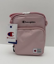 New Champion Pink Nylon Crossbody Bag with Adjustable Strap Pink Interior NWT