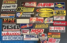 Lot 30 Racing Decals NASCAR NHRA Garage Automotive Toolbox Stickers Speed Shop