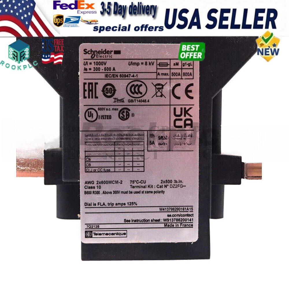 NEW Schneider LR9F7379 Electronic Overload Relay 300-500A 1PC IN BOX