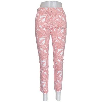Mango Basics, Hose, Größe: 38, Pink/Weiß, Baumwolle/Elasthan/Polyester #qUP