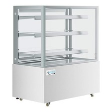 47 3/16" Square Glass White Refrigerated Bakery Display Case