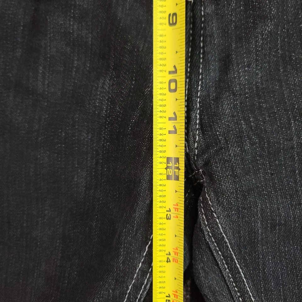 Jeans masculino vintage Y2K Red Ape 46 preto jeans skatista folgado patch tigre - Imagem 4 de 4