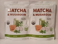 Cherie Sweet Heart Matcha & Mushroom Organic Matcha Latte Powder 3.5 oz (2 Pack)