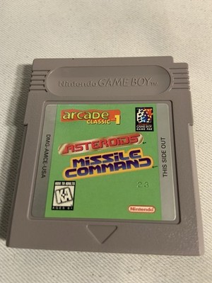 Arcade Classics No. 1: Asteroids Missile Command (Nintendo Game Boy, GB) Cart