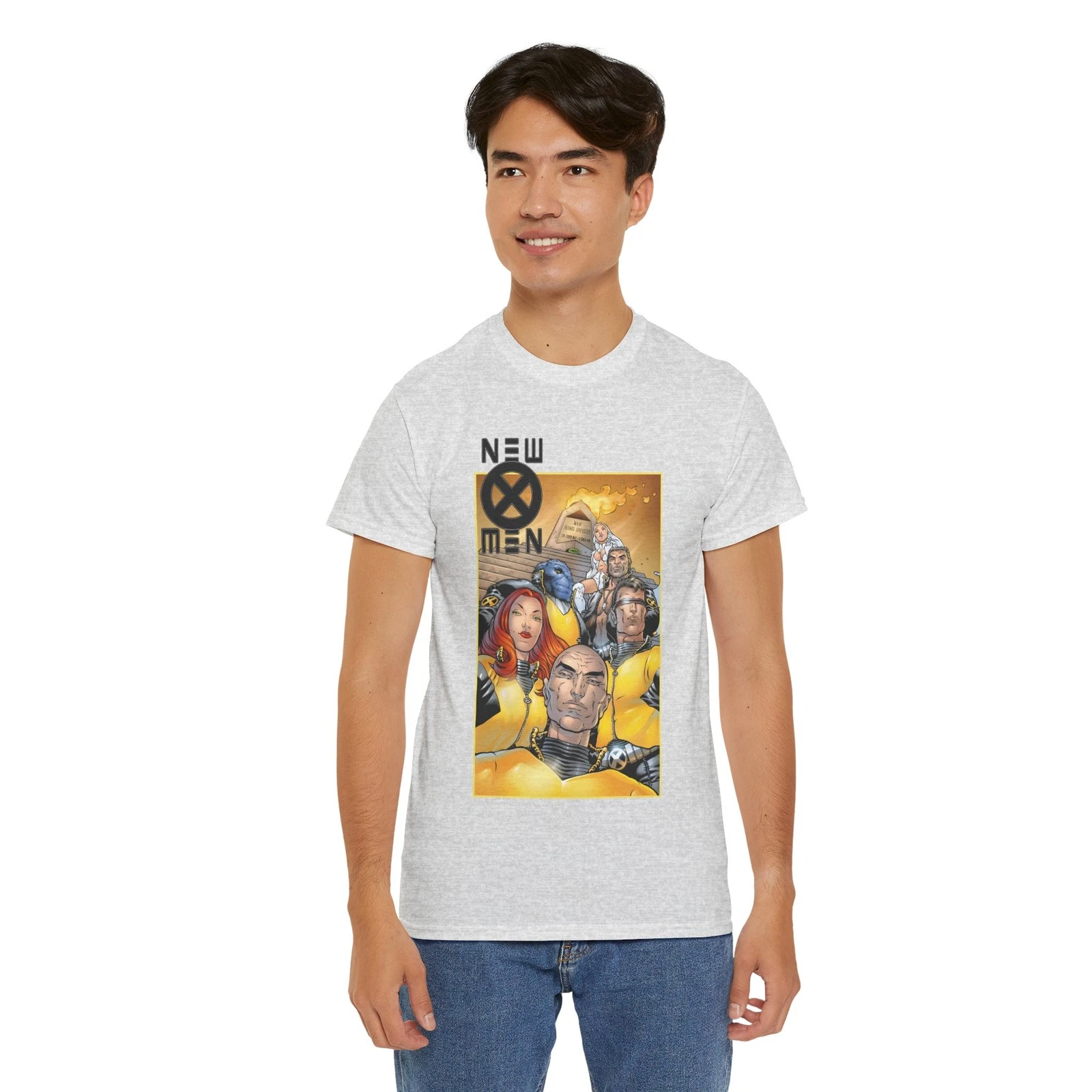 New X-Men T-Shirt - Frank Quitely - Cyclops, Jean Grey, Wolverine, Professor X