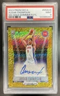 2023 Panini Prizm Deca Basketball Gold Shimmer FOTL Ausar Thompson #DS-AUS PSA 9