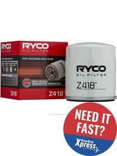 Ryco Oil Filter Z418 Fits Ford, Holden, Mazda, Nissan, Toyota, Volkswagen