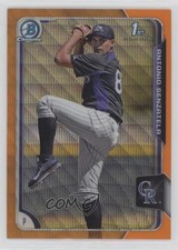 2015 Bowman Chrome Prospects Orange Wave Refractor Antonio Senzatela 0yk4