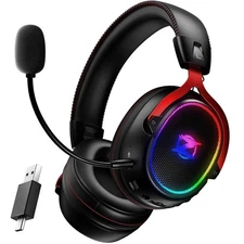 Wireless Gaming Headset for Ps5 Ps4 PC Laptop Switch -2.4GHz Wireless Headphones