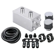 Pro Series Oil Catch Can for Honda Civic Acura Integra 4 Port -10AN With Hoses