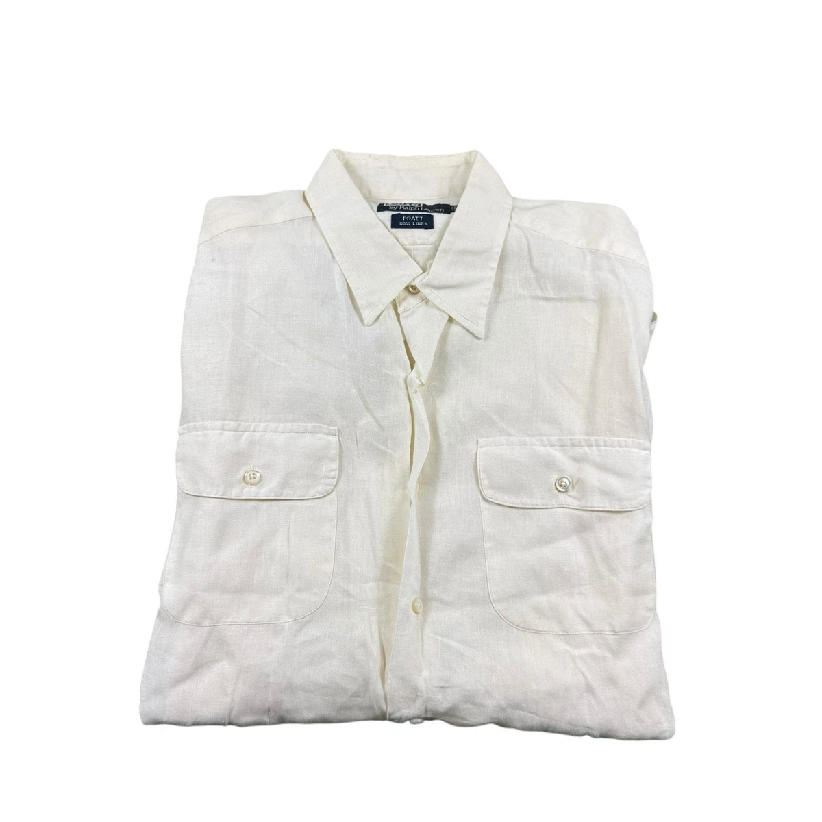 Polo Ralph Lauren Regular Size L Linen Casual Button-Down Shirts