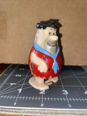 RARE Fred Flintstone Wind Up Toy 1974 Hanna Barbera Azrak-Hamway Hong Kong WORKS